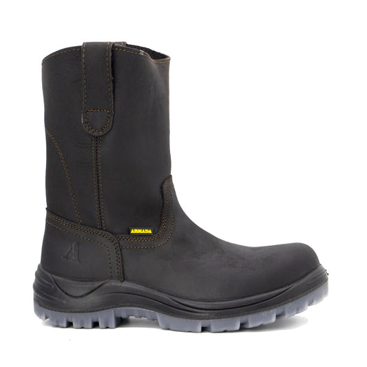 Bota de Seguridad Industrial Armada en Piel Vacuna