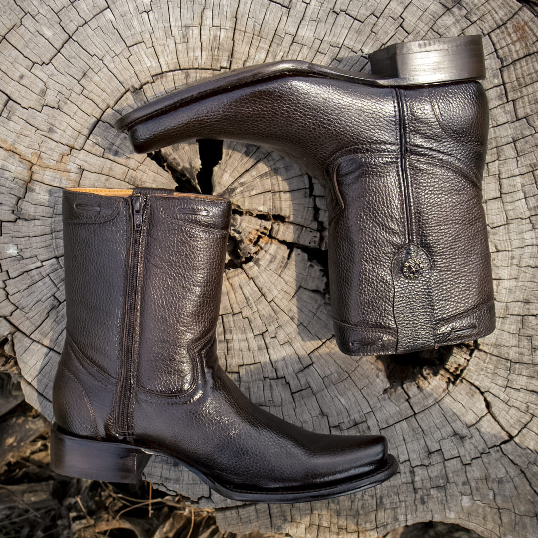 Bota Vaquera Armenta en Piel de Venado
