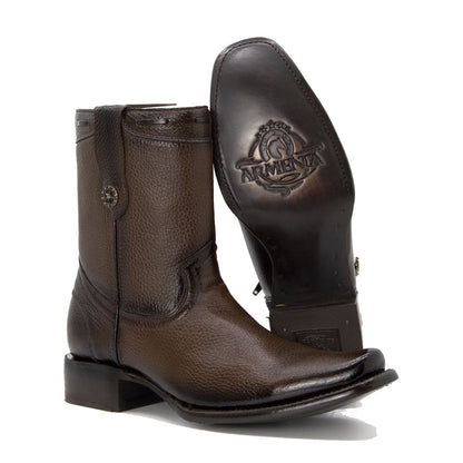 Bota Vaquera Armenta en Piel de Venado