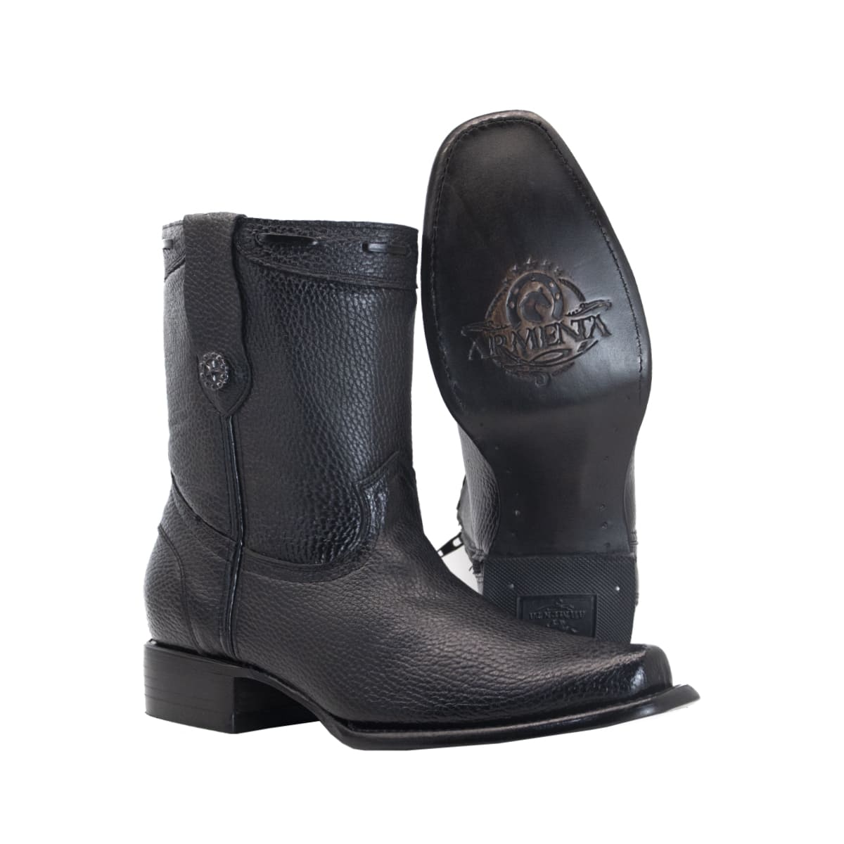 Bota Vaquera Armenta en Piel de Venado