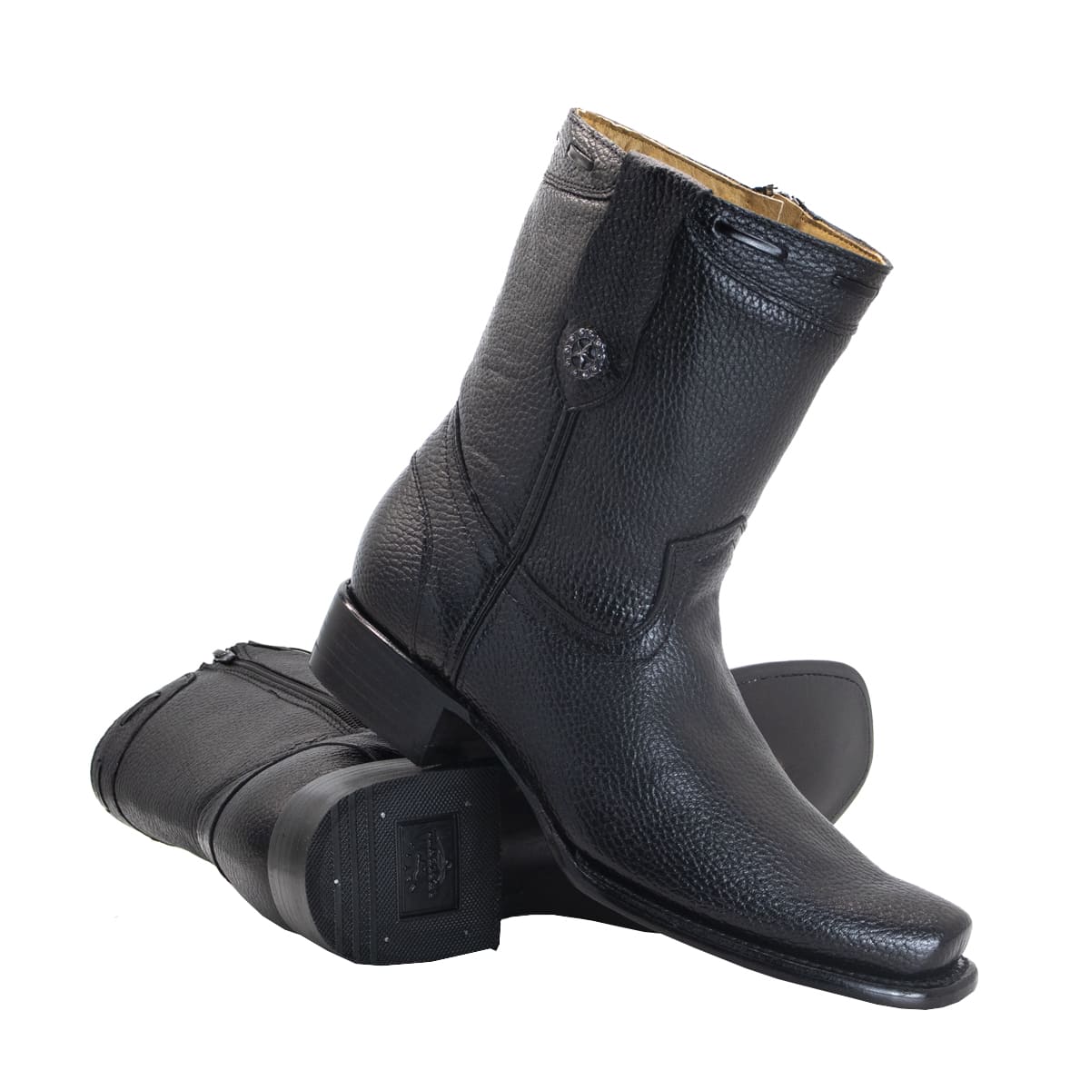 Bota Vaquera Armenta en Piel de Venado