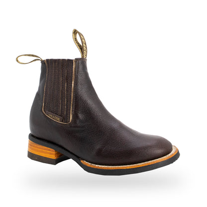 Botín Oval Bianca Doble Costura