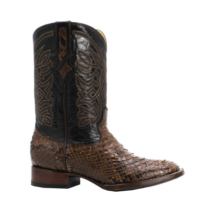 Bota Vaquera Boston Phyton Bordado Fino
