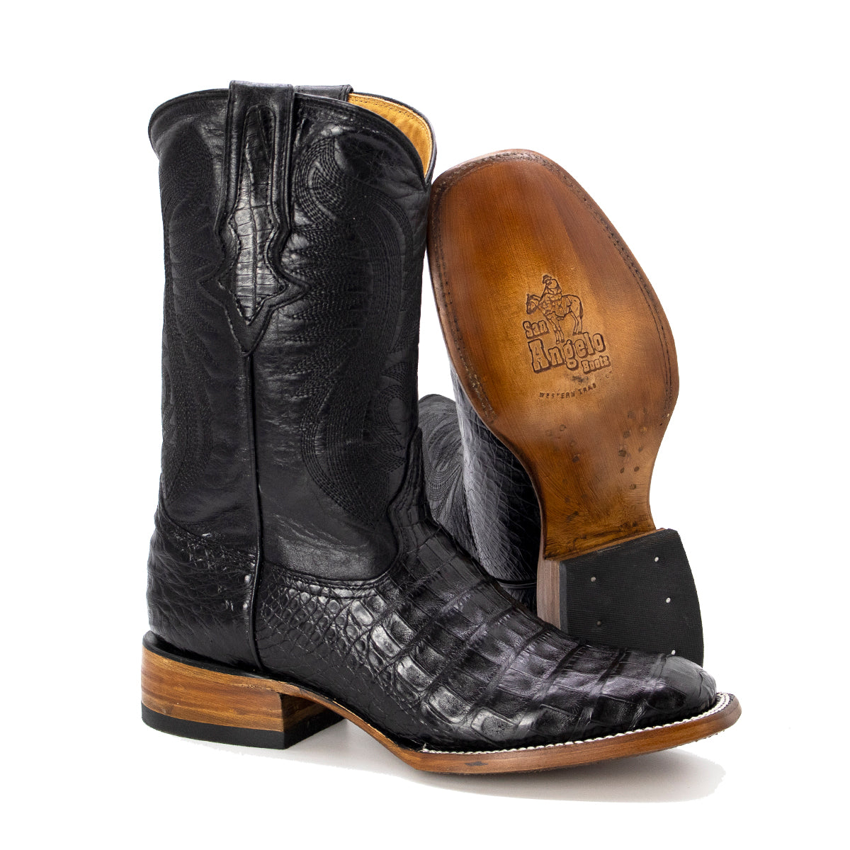 Bota Piel Exotica de Cocodrilo Modelo Caimán Bulldog
