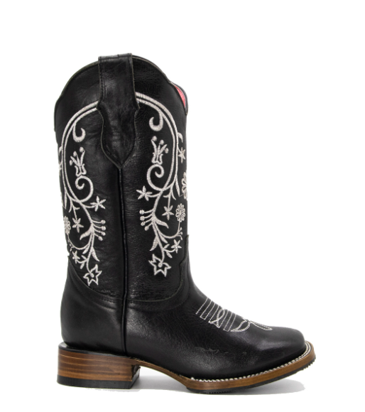 Bota Vaquera Jade en Piel Pull Up