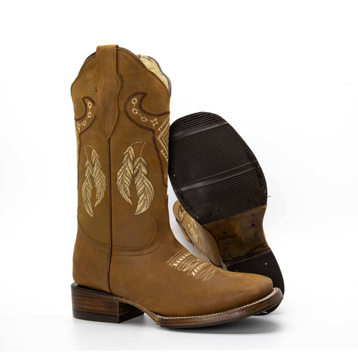 Bota Vaquera de Dama Frida Con Bordado