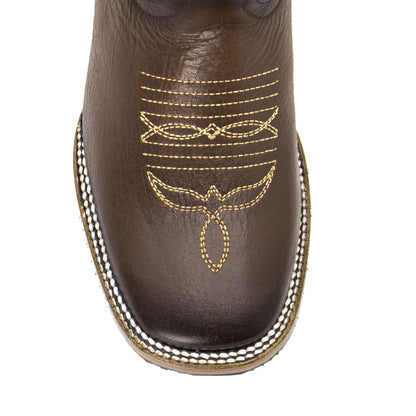 Bota Vaquera Jade en Piel Pull Up