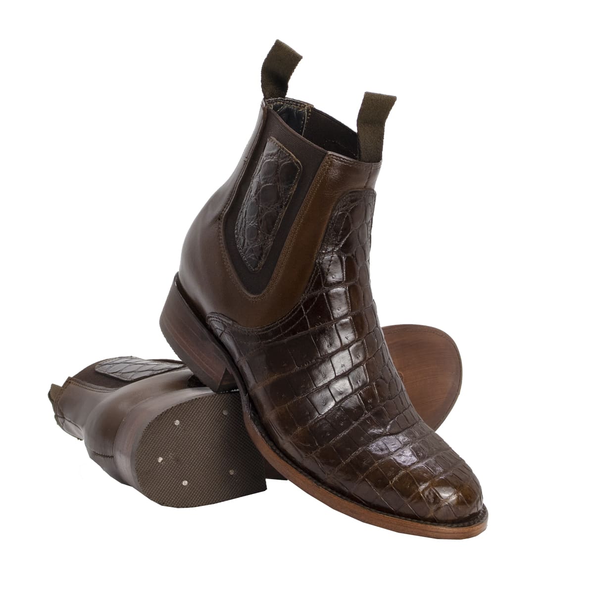 Botín Vaquero Lacoste en Piel de Cocodrilo