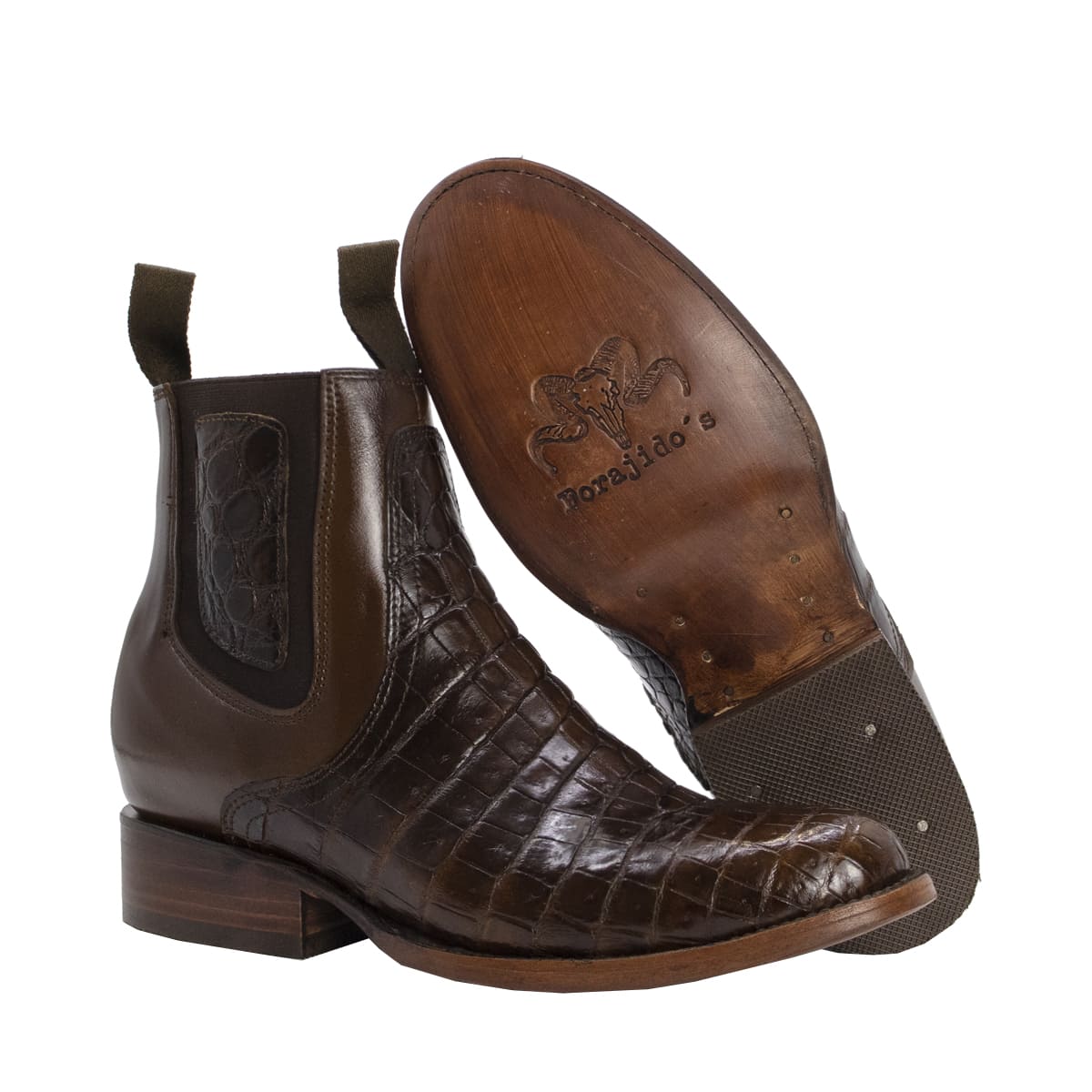 Botín Vaquero Lacoste en Piel de Cocodrilo