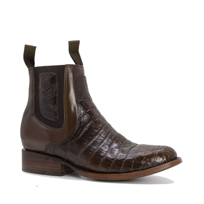 Botín Vaquero Lacoste en Piel de Cocodrilo