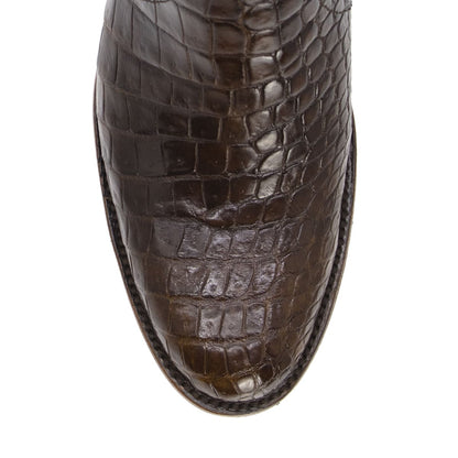 Botín Vaquero Lacoste en Piel de Cocodrilo