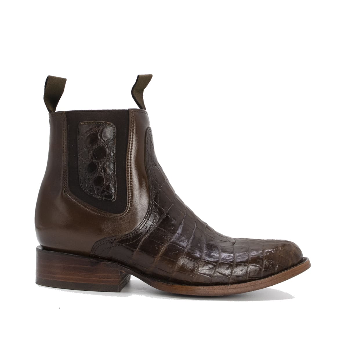 Botín Vaquero Lacoste en Piel de Cocodrilo