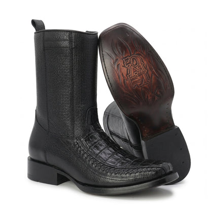 Bota Vaquera Elegante Cocodrilo