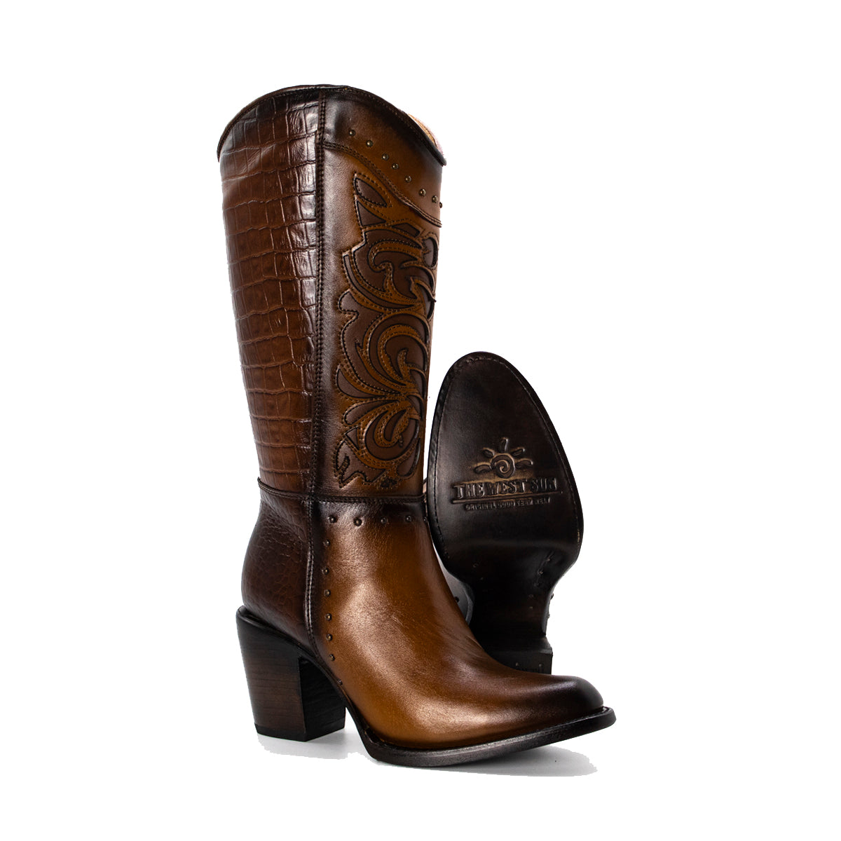 Bota Medusa Acabado Pull Up con Personalidad Única