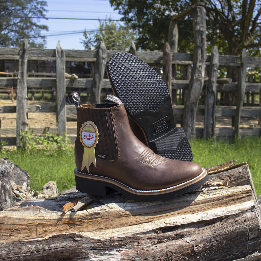 Botín Vaquero MOD 980 en Piel Crazy