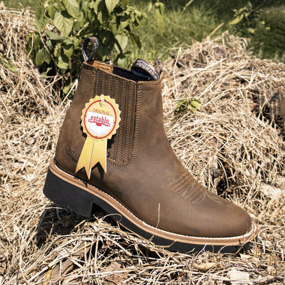 Botín Vaquero MOD 980 en Piel Crazy