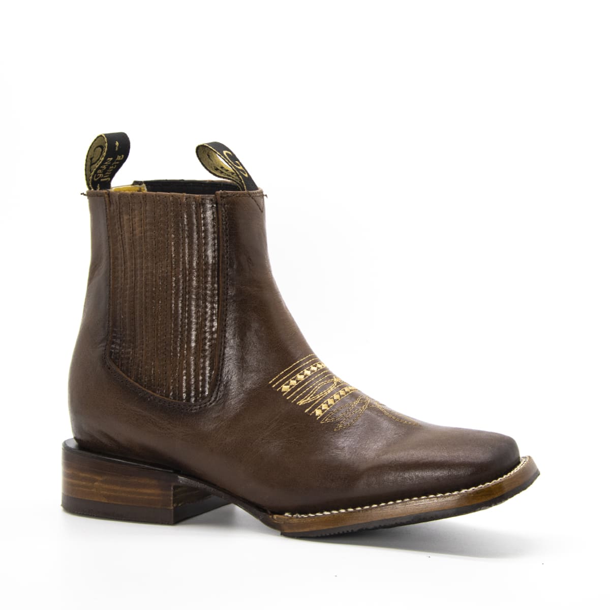 Botín Vaquero Regina en Piel Pull Up