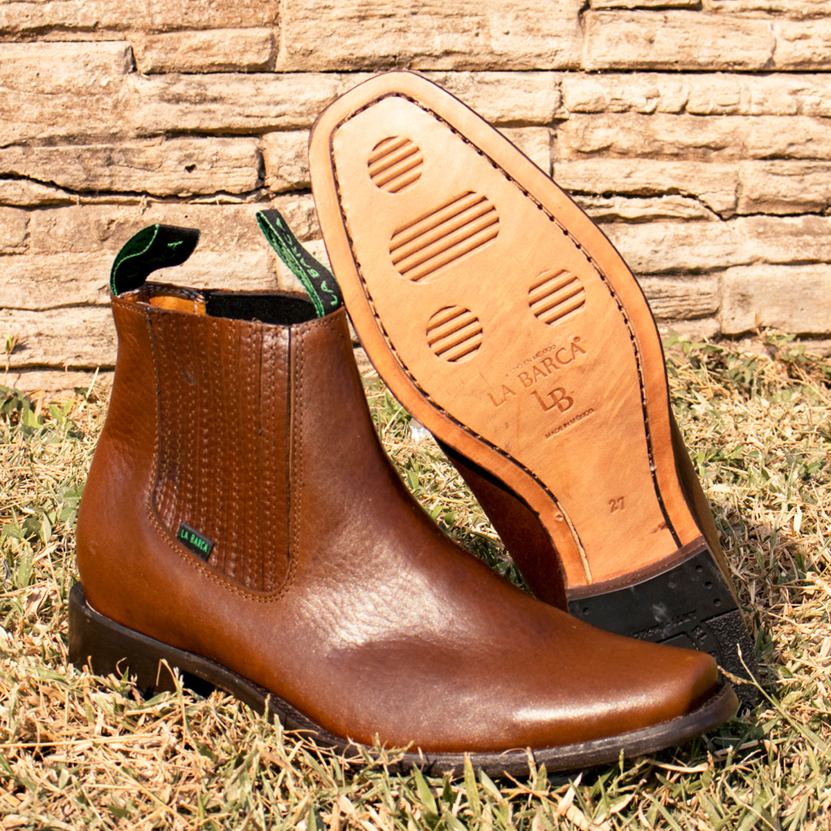Botin Roster con Suela de Cuero