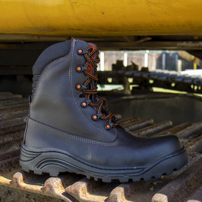 Bota de Seguridad Industrial T-Elastómero de 8 Pulgadas