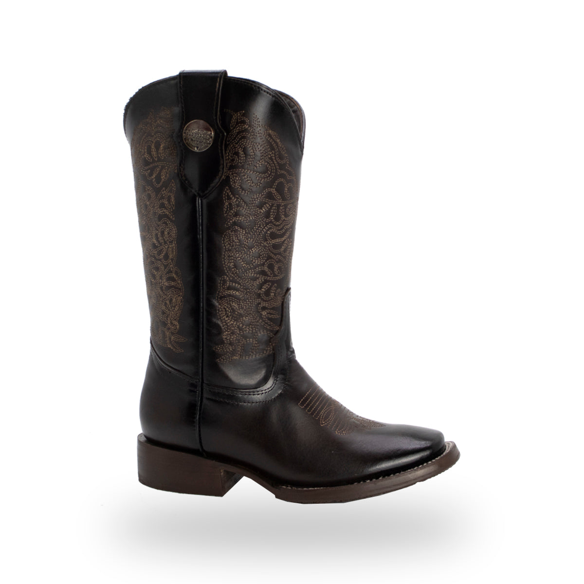 Bota Vaquera Tania en Piel Pull Up