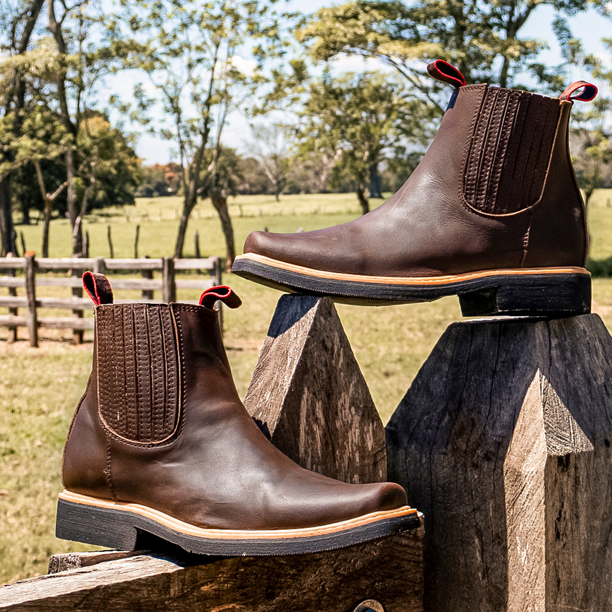Botin Vaquero Timbu Suela Hule