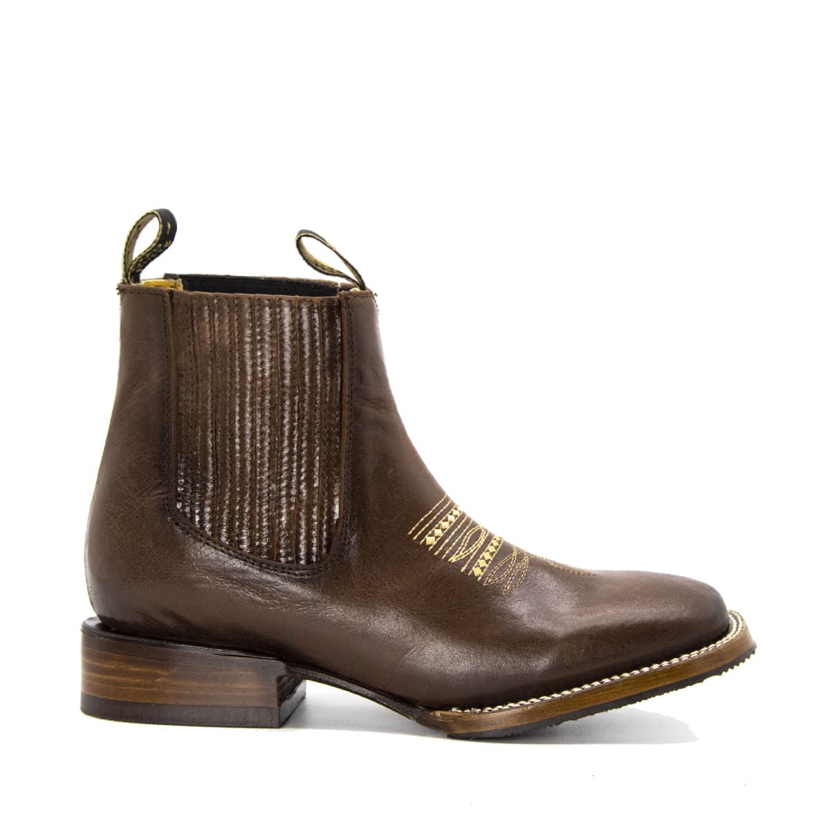 Botín Vaquero Waxy en Piel Pull Up